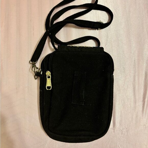 Ethnic Style Handmade Embroidered Crossbody Bag Mini Flip Canvas Shoulder Bag - Picture 3 of 5